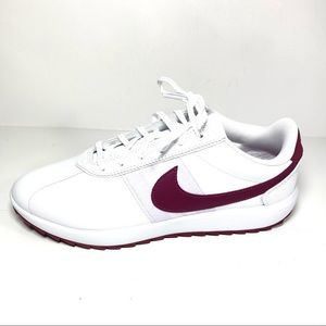 Maroon And White Nike Shoes 